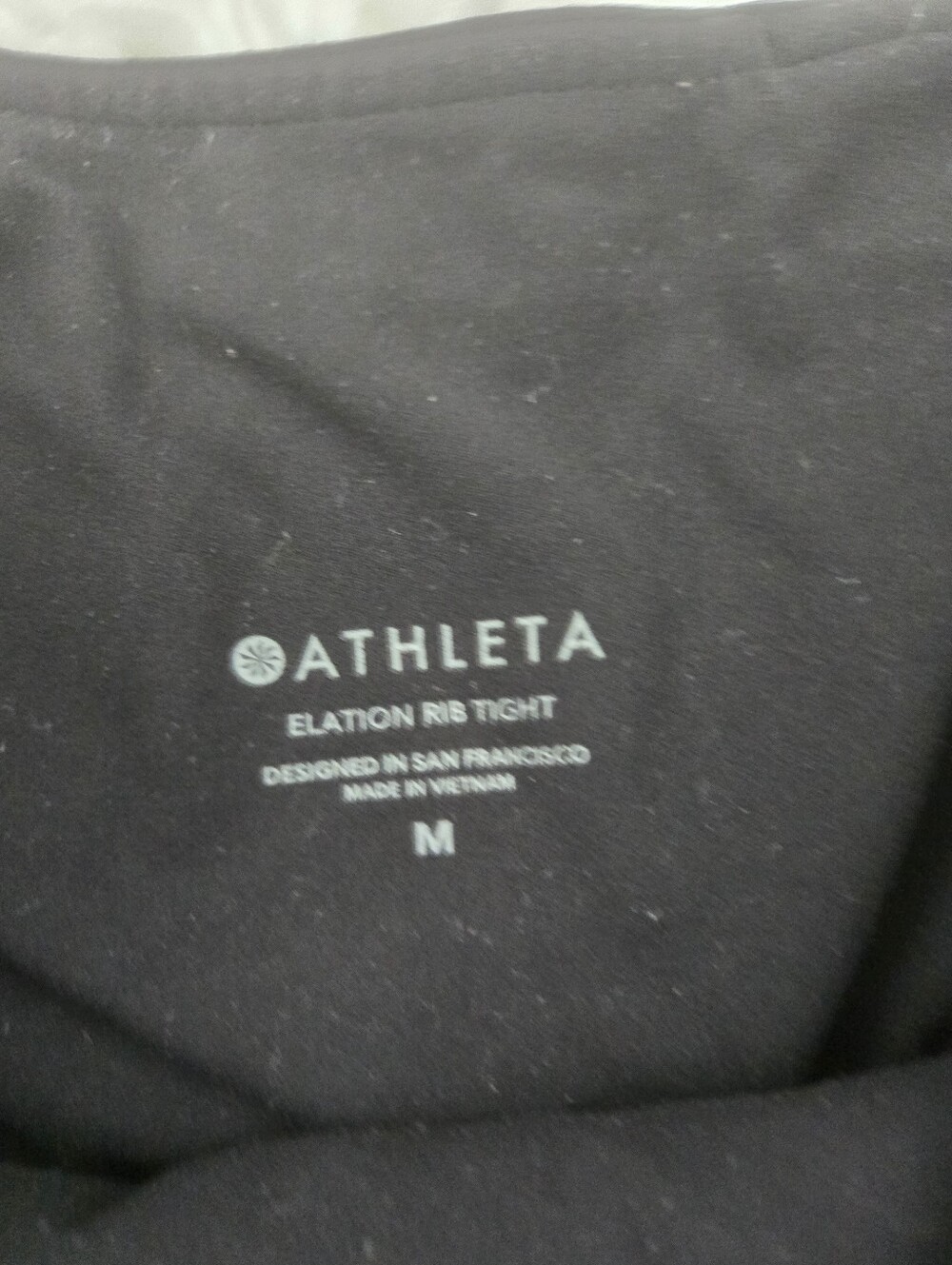 Athleta Elation Rib tight. Black. Size Medium. - Picture 8 of 9